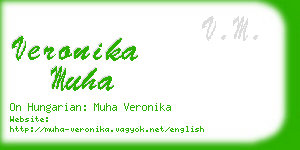 veronika muha business card